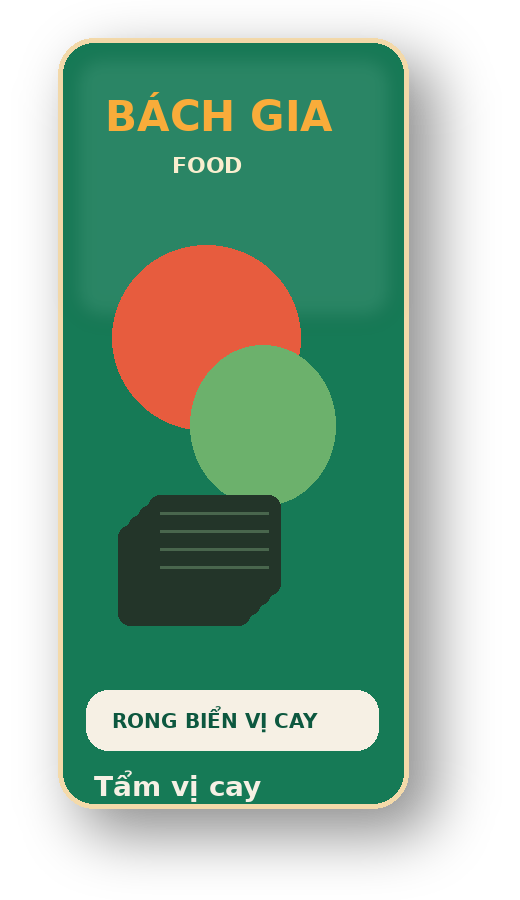 Rong biển ăn liền vị cay