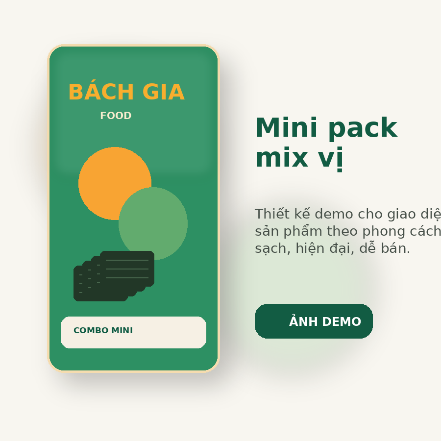Mini pack mix vị