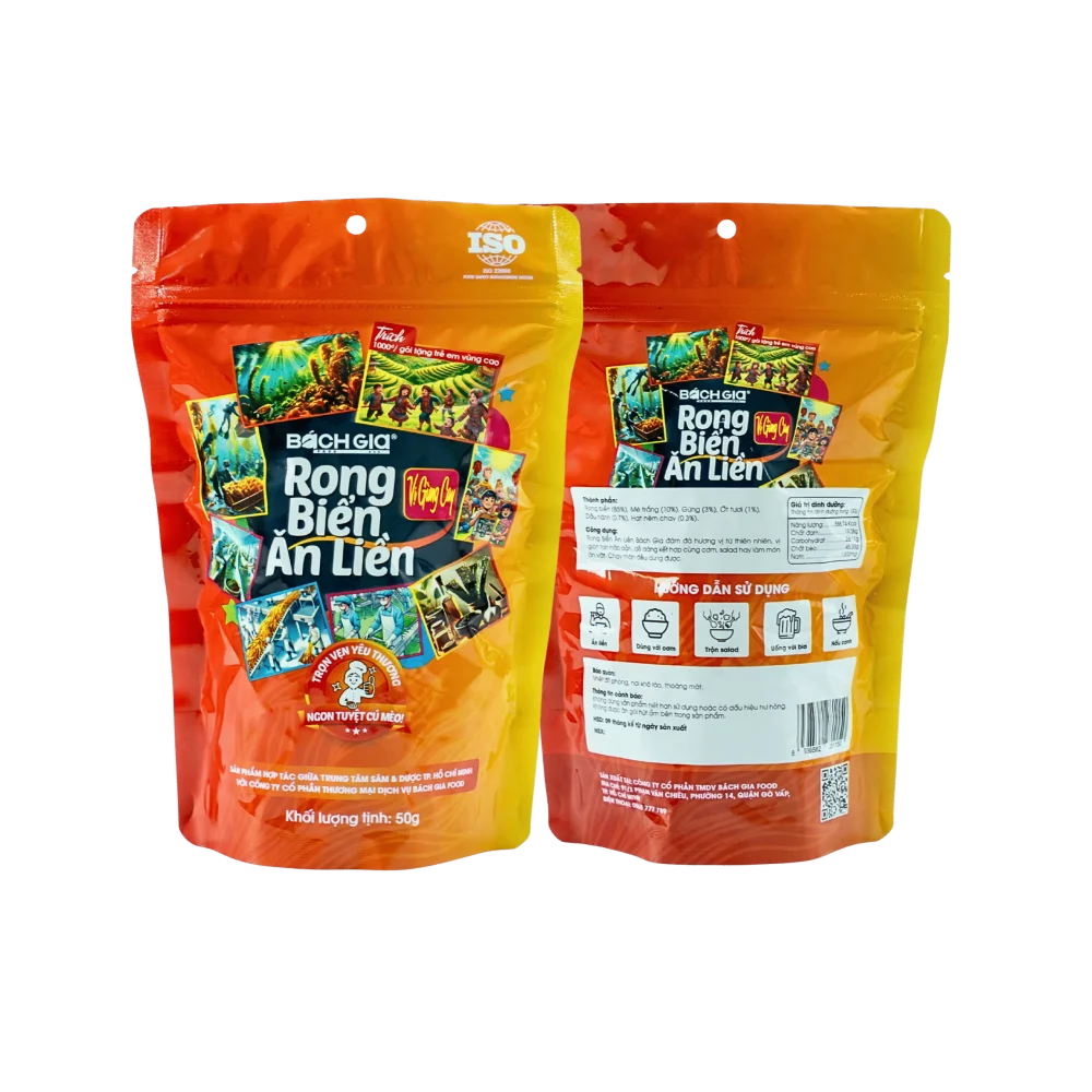 Rong Biển Ăn Liền Vị Gừng Cay 50g