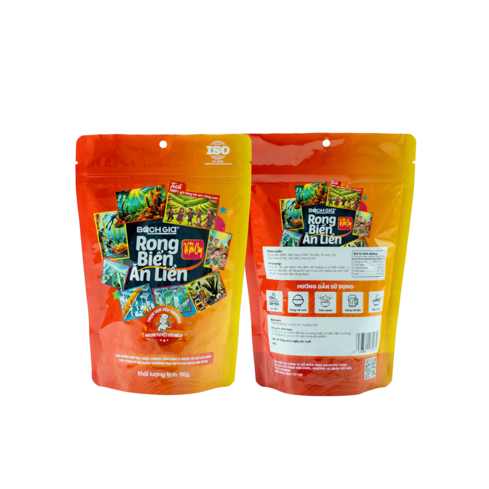 Rong Biển Ăn Liền Vị Tỏi Cay 50g