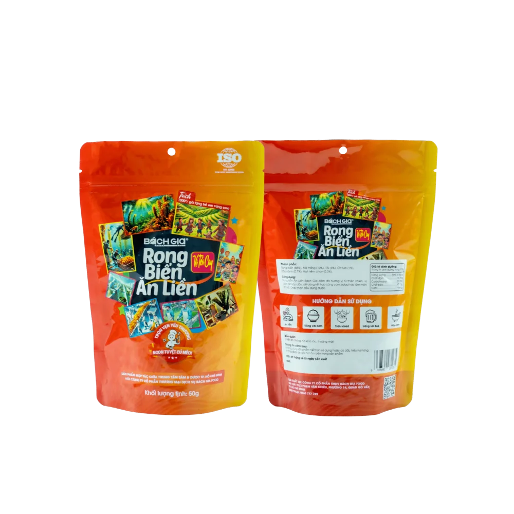 Rong Biển Ăn Liền Vị Tỏi Cay 50g