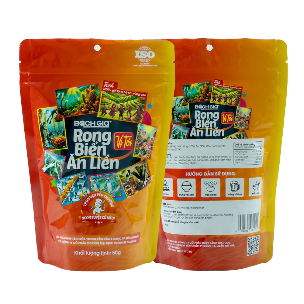 Rong Biển Ăn Liền Vị Tỏi 50g
