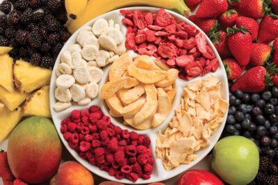 đồ ăn vặt ngon và lành mạnh - trái cây sấy lạnh