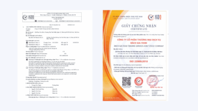 Chứng chỉ ISO 22000:2018