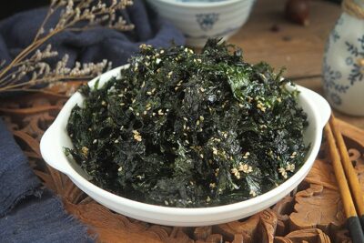 rong biển sấy khô ăn liền bao nhiêu calo